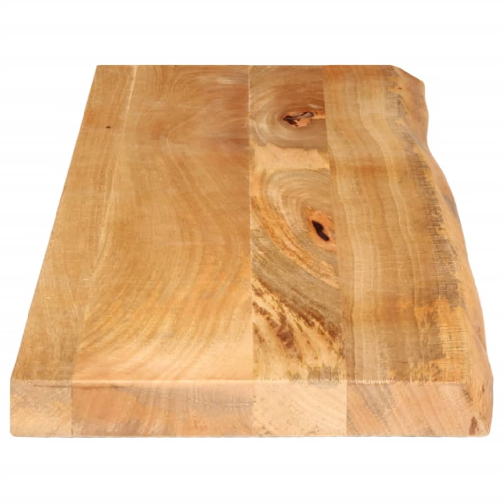 Table Top Live Edge 120x20x2.5 cm Solid Wood Mango