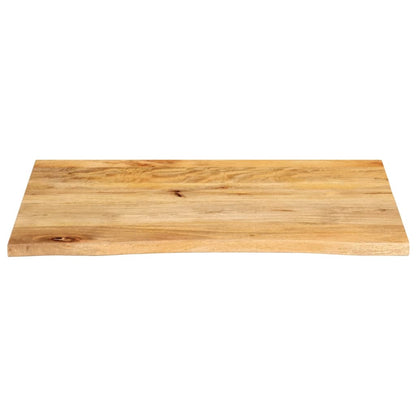 Table Top Live Edge 80x60x2.5 cm Solid Wood Mango