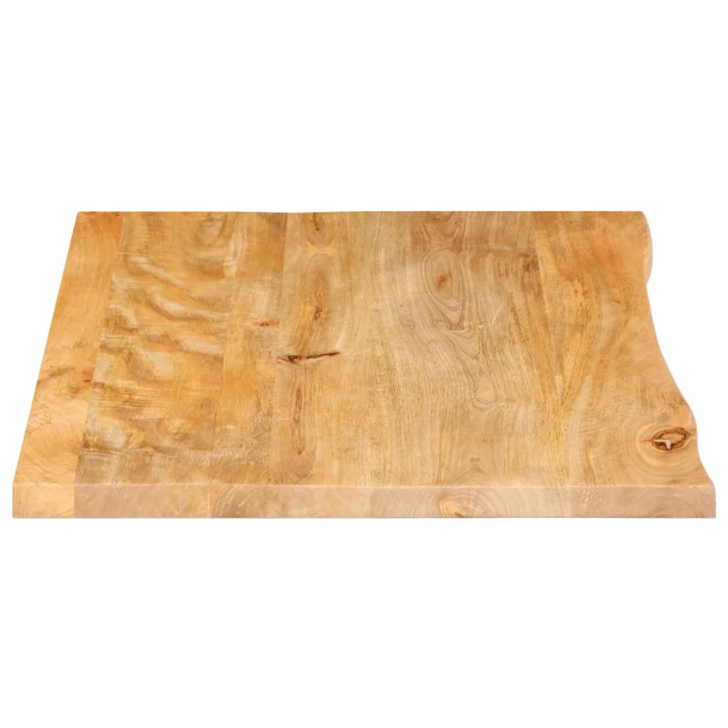 Table Top Live Edge 80x60x2.5 cm Solid Wood Mango