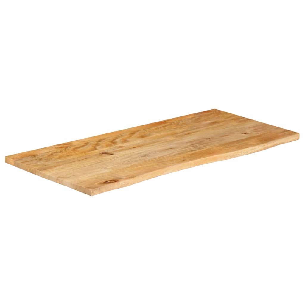 Table Top Live Edge 100x60x2.5 cm Solid Wood Mango