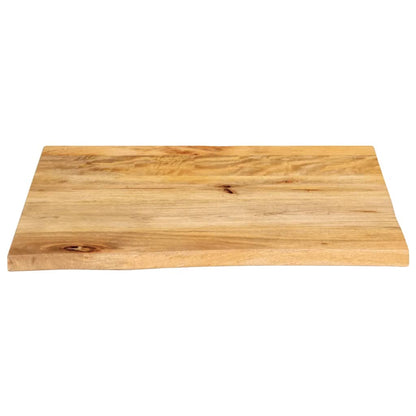 Table Top Live Edge 80x80x2.5 cm Solid Wood Mango