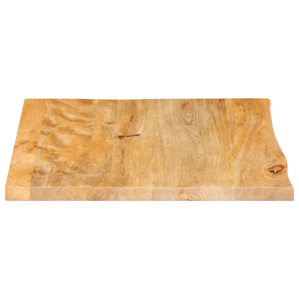 Table Top Live Edge 80x80x2.5 cm Solid Wood Mango