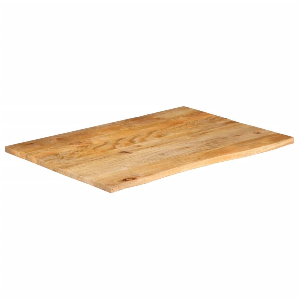 Table Top Live Edge 90x80x2.5 cm Solid Wood Mango