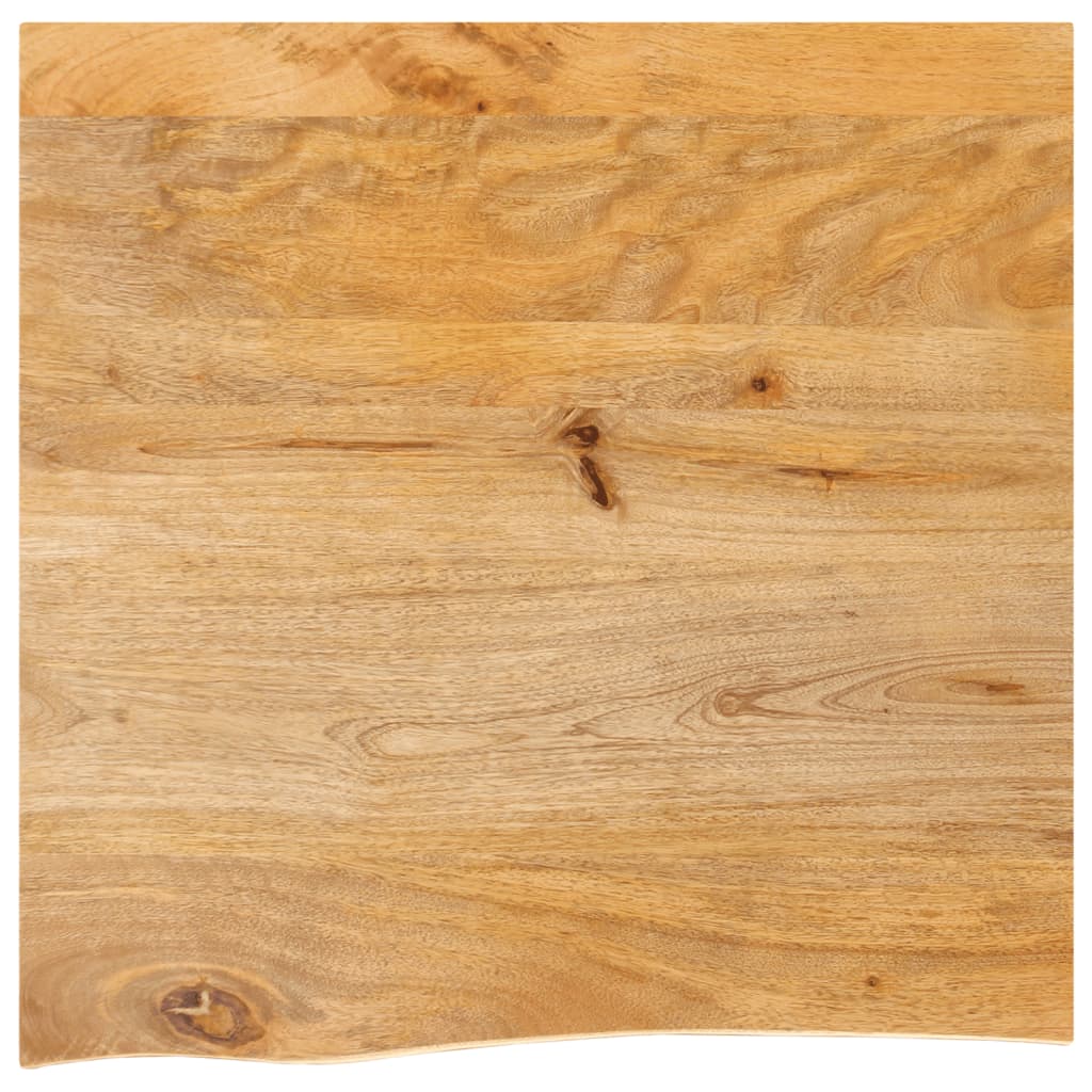 Table Top Live Edge 60x60x3.8 cm Solid Wood Mango