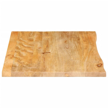 Table Top Live Edge 70x60x3.8 cm Solid Wood Mango