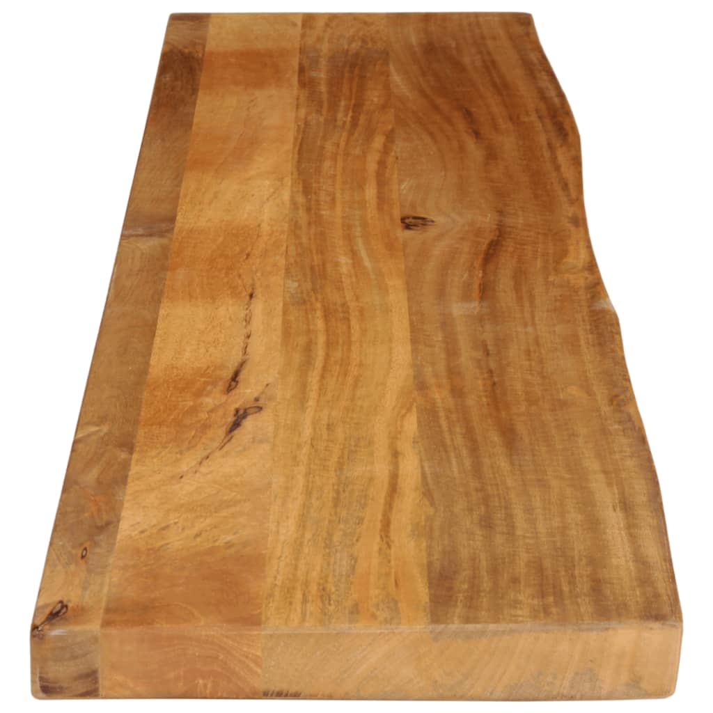 Table Top Live Edge 140x30x2.5 cm Solid Wood Mango