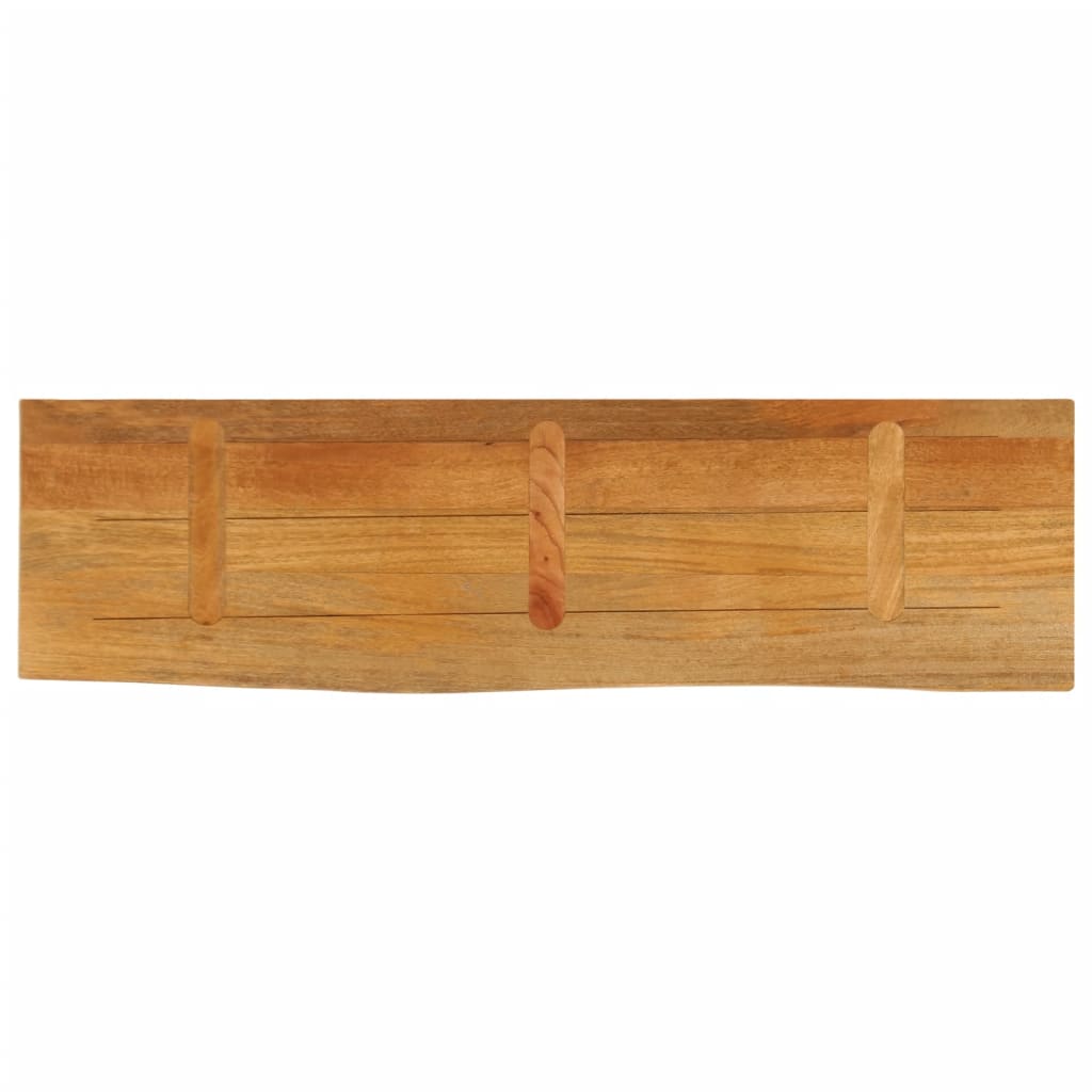 Table Top Live Edge 120x40x2.5 cm Solid Wood Mango