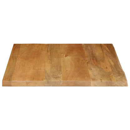 Table Top Live Edge 80x80x2.5 cm Solid Wood Mango