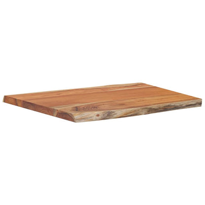 Table Top 70x60x2.5 cm Rectangular Solid Wood Acacia Live Edge