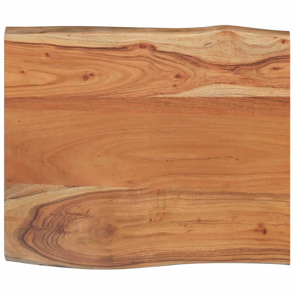 Table Top 70x60x2.5 cm Rectangular Solid Wood Acacia Live Edge