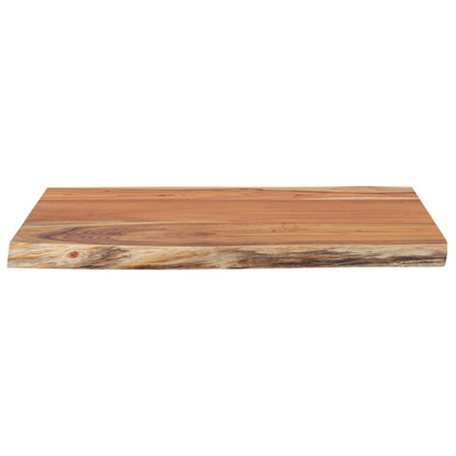 Table Top 70x60x2.5 cm Rectangular Solid Wood Acacia Live Edge