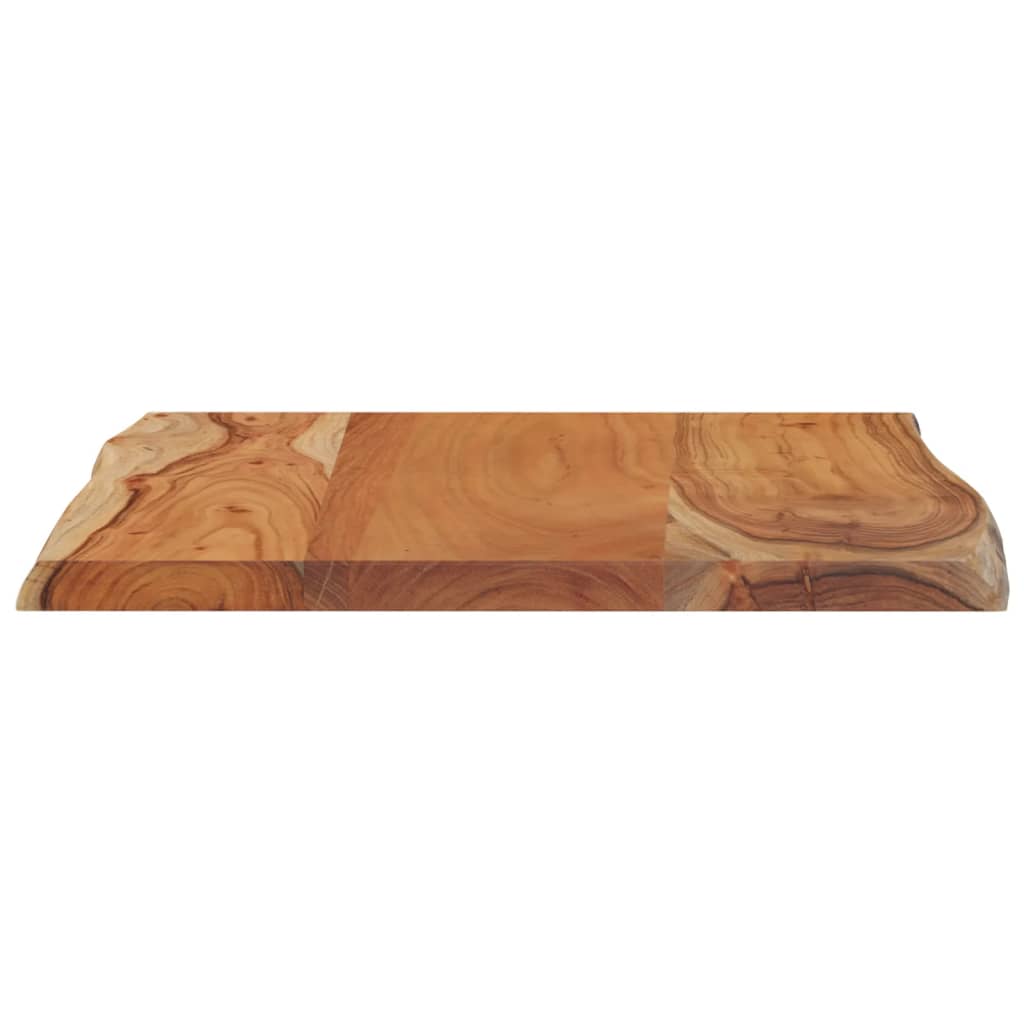 Table Top 70x60x2.5 cm Rectangular Solid Wood Acacia Live Edge