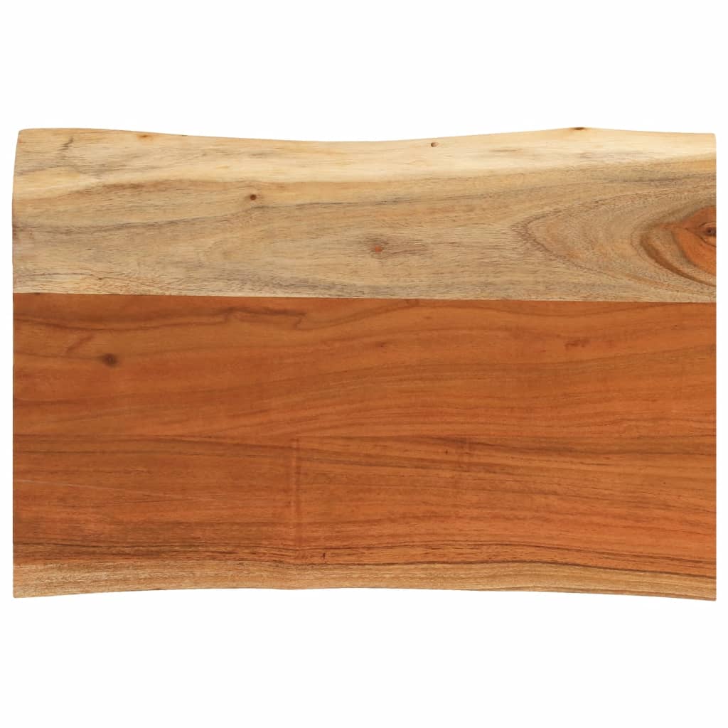 Table Top 50x40x3.8 cm Rectangular Solid Wood Acacia Live Edge