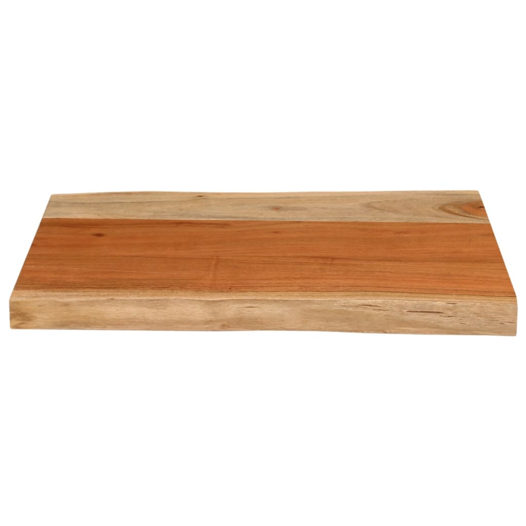 Table Top 50x40x3.8 cm Rectangular Solid Wood Acacia Live Edge