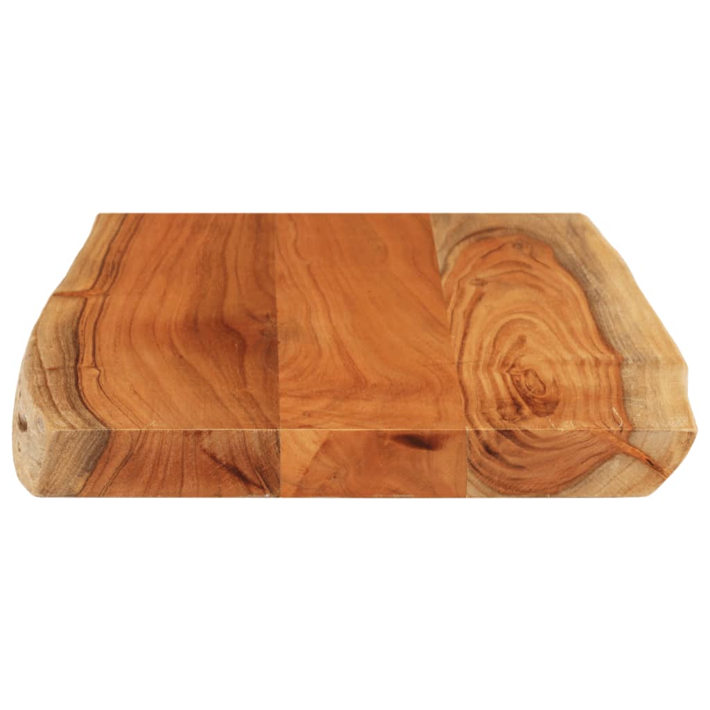 Table Top 50x40x3.8 cm Rectangular Solid Wood Acacia Live Edge