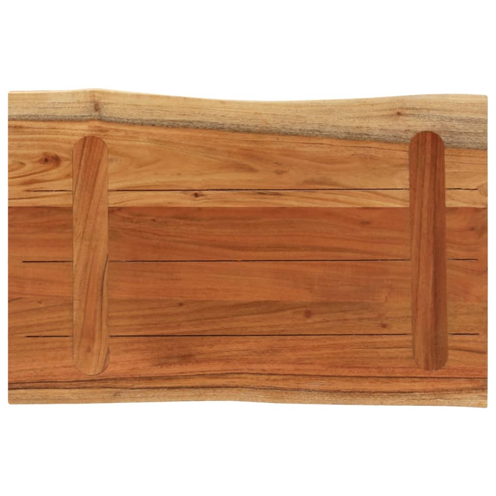 Table Top 50x40x3.8 cm Rectangular Solid Wood Acacia Live Edge