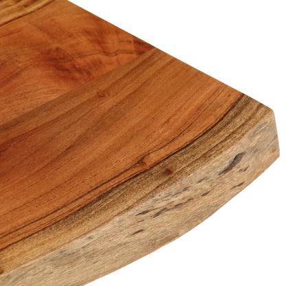 Table Top 50x40x3.8 cm Rectangular Solid Wood Acacia Live Edge