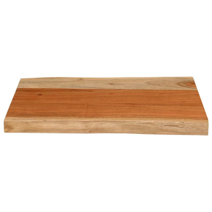 Table Top 60x40x3.8 cm Rectangular Solid Wood Acacia Live Edge