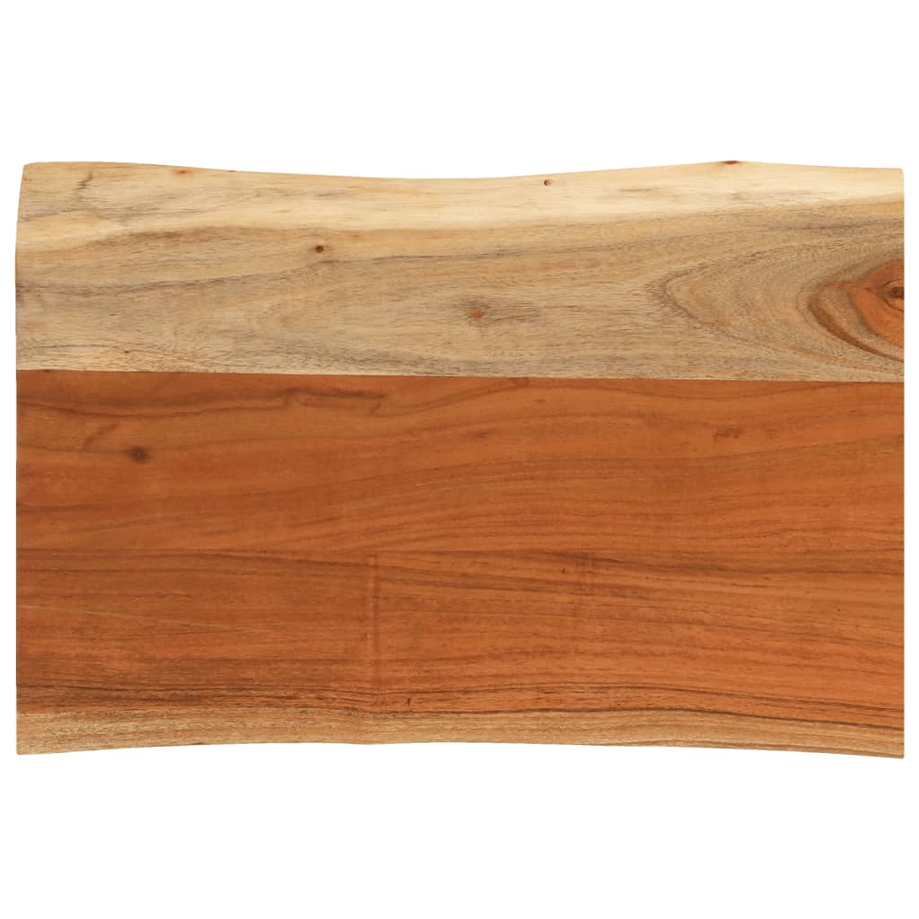 Table Top 70x40x3.8 cm Rectangular Solid Wood Acacia Live Edge