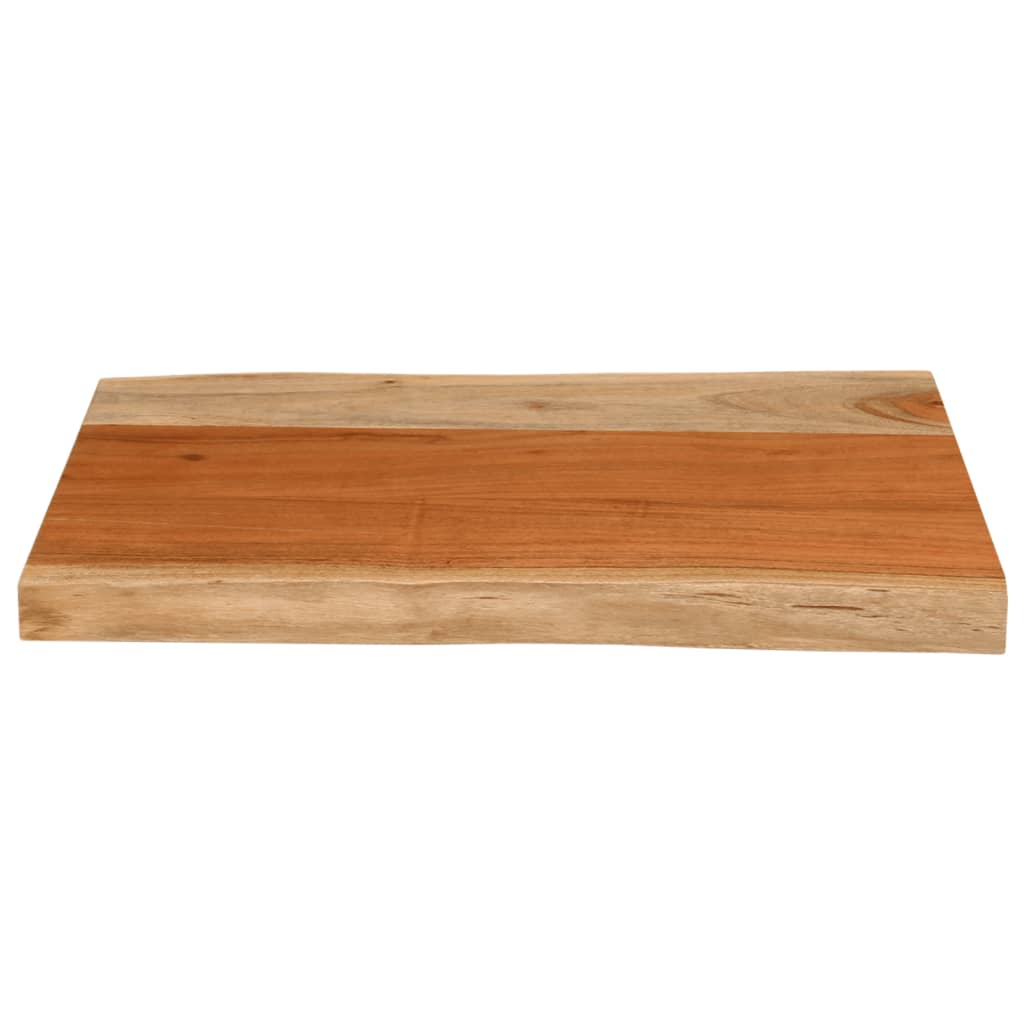 Table Top 70x40x3.8 cm Rectangular Solid Wood Acacia Live Edge