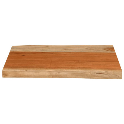 Table Top 70x40x3.8 cm Rectangular Solid Wood Acacia Live Edge