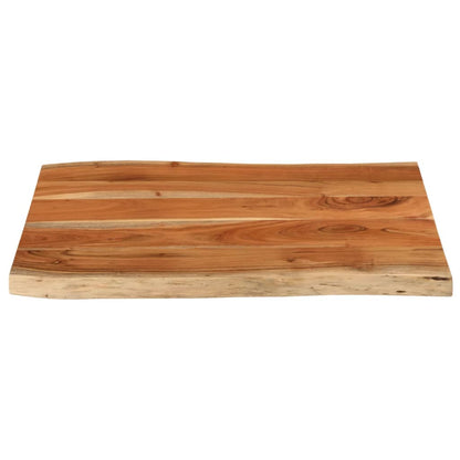 Table Top 70x60x3.8 cm Rectangular Solid Wood Acacia Live Edge