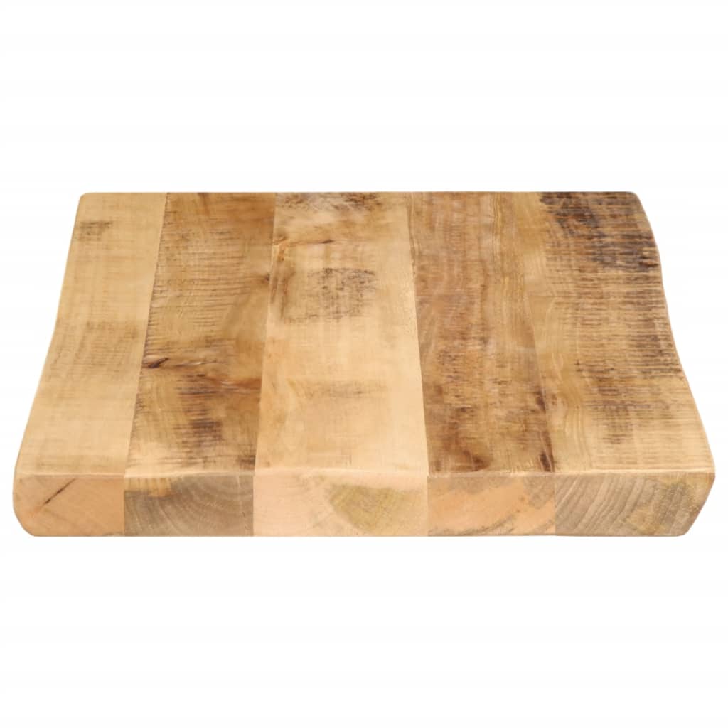 Table Top Live Edge 60x40x2.5 cm Solid Wood Rough Mango