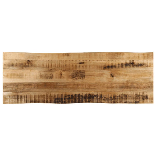 Table Top Live Edge 110x40x2.5 cm Solid Wood Rough Mango