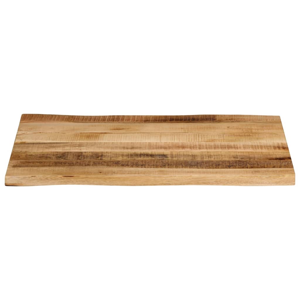 Table Top Live Edge 80x60x2.5 cm Solid Wood Rough Mango