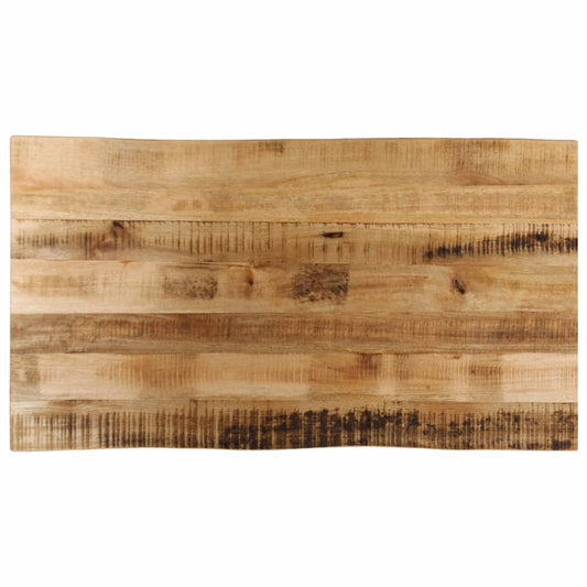 Table Top Live Edge 110x60x2.5 cm Solid Wood Rough Mango