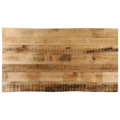 Table Top Live Edge 120x60x2.5 cm Solid Wood Rough Mango