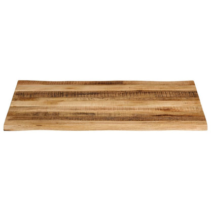 Table Top Live Edge 90x80x2.5 cm Solid Wood Rough Mango