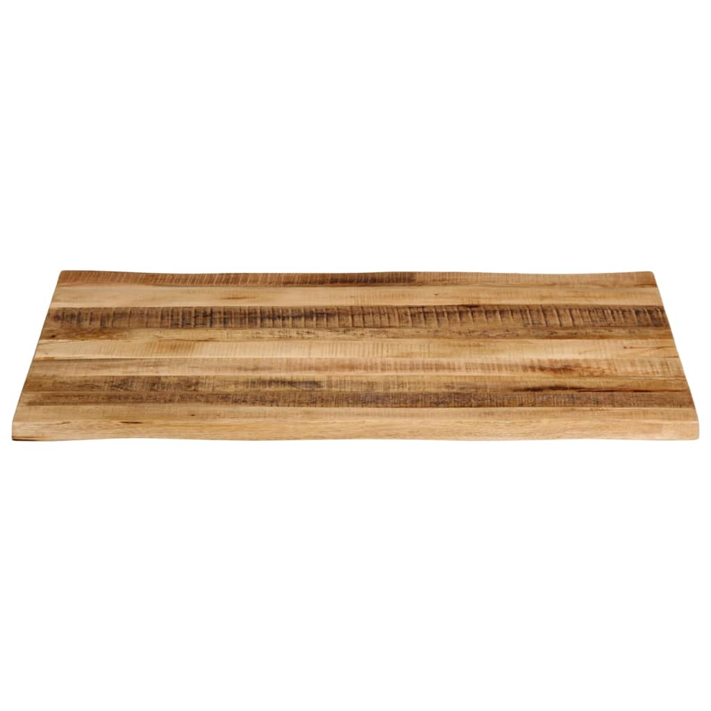 Table Top Live Edge 100x80x2.5 cm Solid Wood Rough Mango