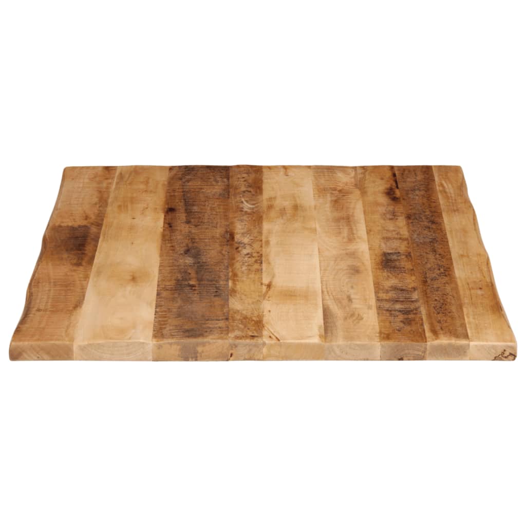 Table Top Live Edge 100x80x2.5 cm Solid Wood Rough Mango