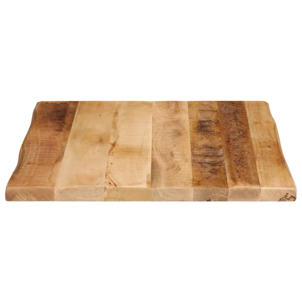 Table Top Live Edge 60x60x3.8 cm Solid Wood Rough Mango