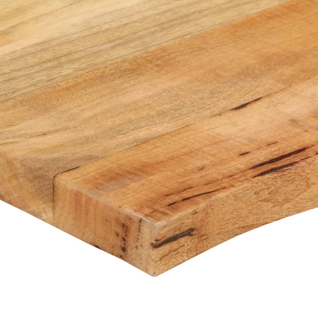 Table Top 40x40x2.5 cm Live Edge Solid Wood Mango