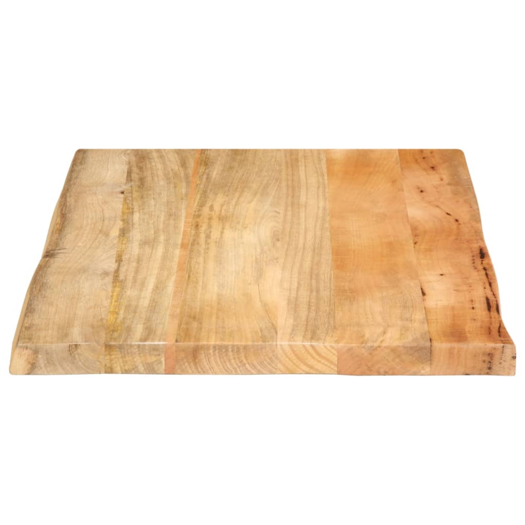 Table Top 70x60x2.5 cm Live Edge Solid Wood Mango