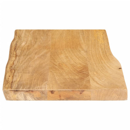 Table Top 60x40x3.8 cm Live Edge Solid Wood Mango