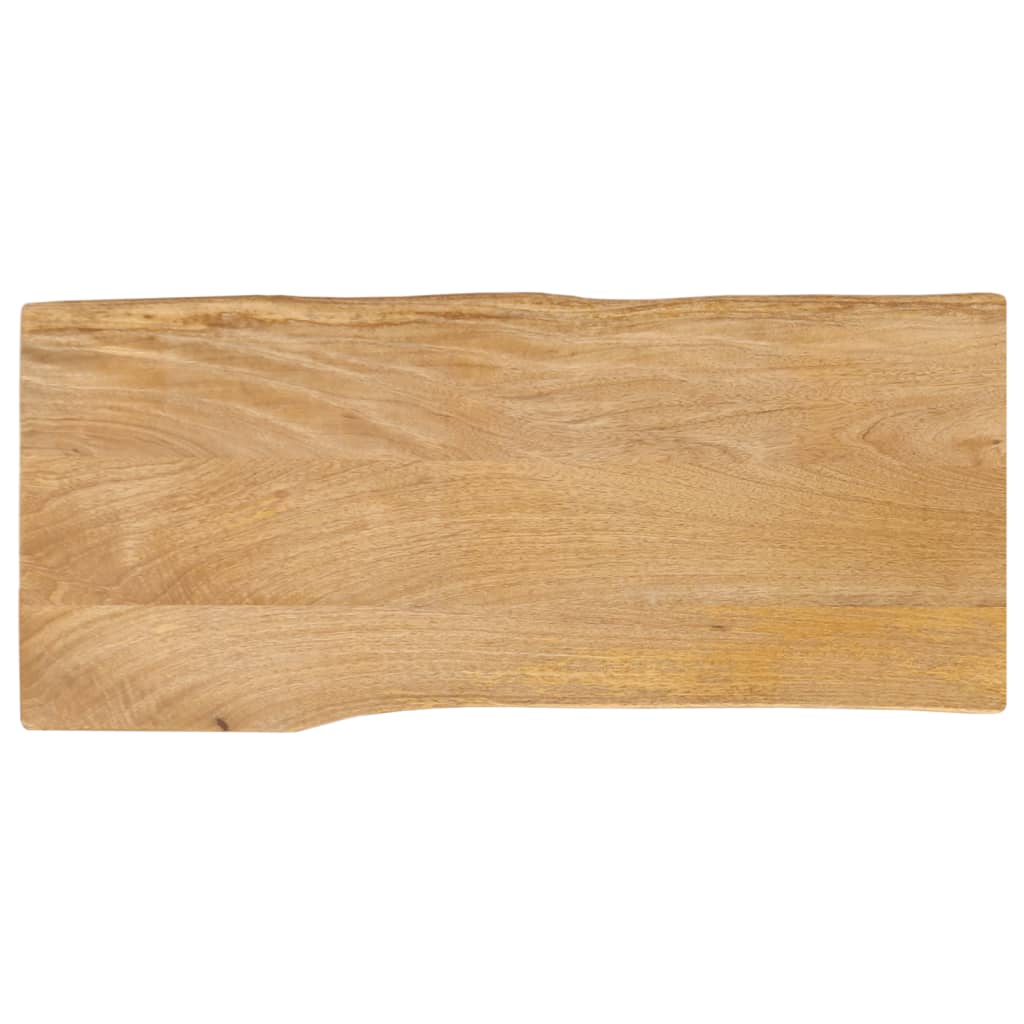 Table Top 80x40x3.8 cm Live Edge Solid Wood Mango