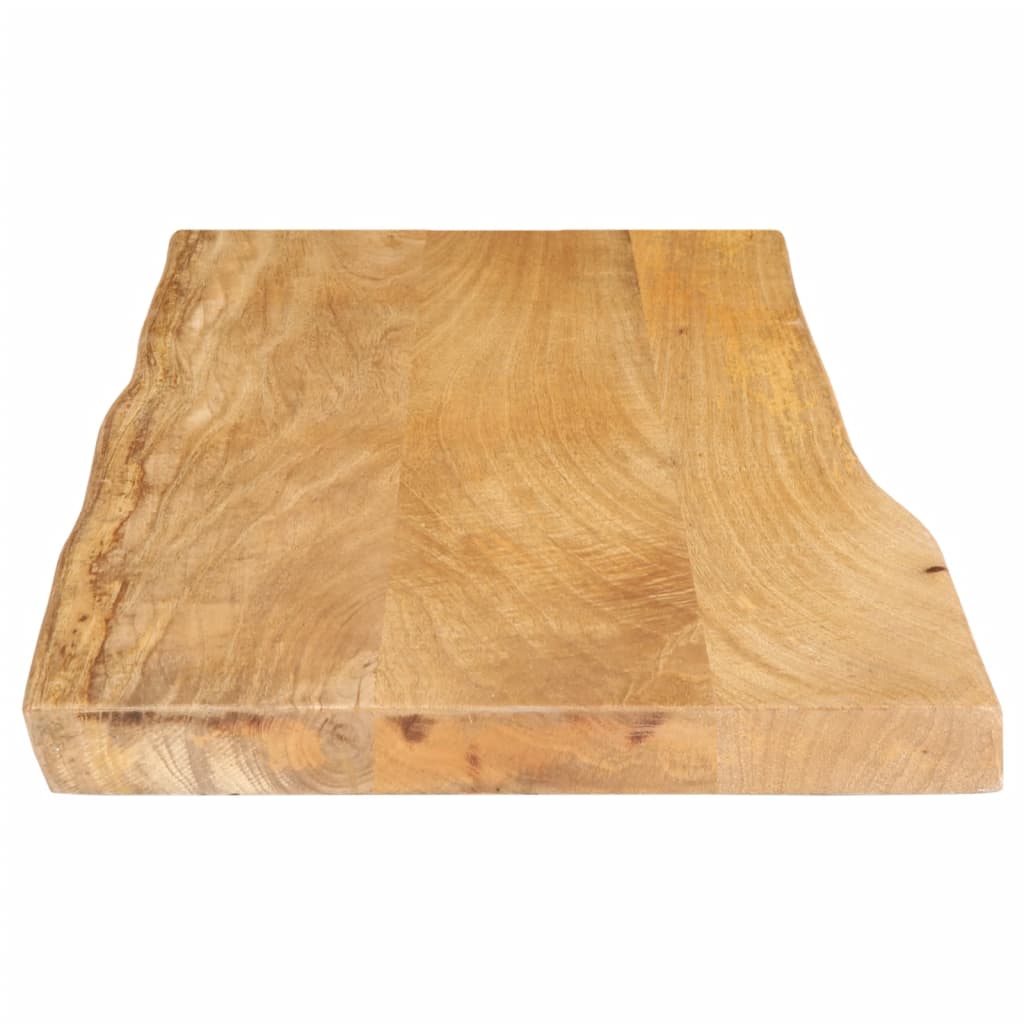 Table Top 80x40x3.8 cm Live Edge Solid Wood Mango