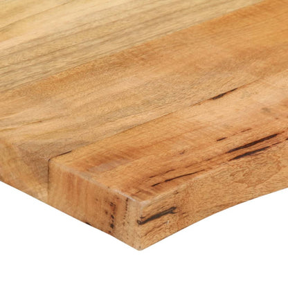 Table Top 70x60x3.8 cm Live Edge Solid Wood Mango