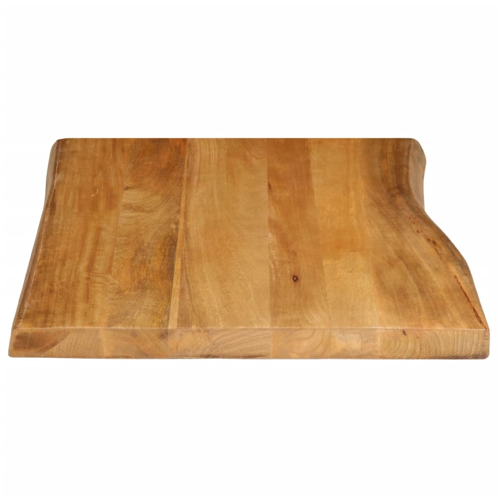 Table Top 70x60x2.5 cm Live Edge Solid Wood Mango