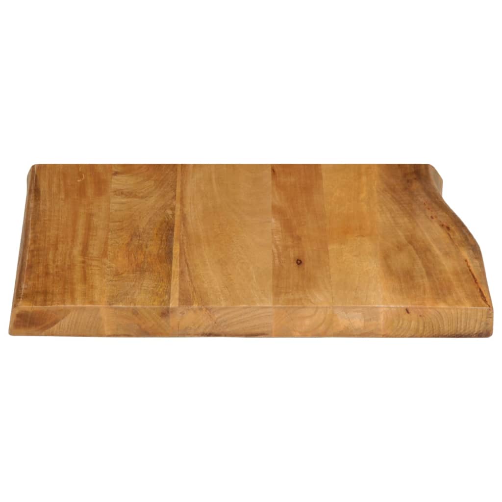 Table Top 60x60x3.8 cm Live Edge Solid Wood Mango