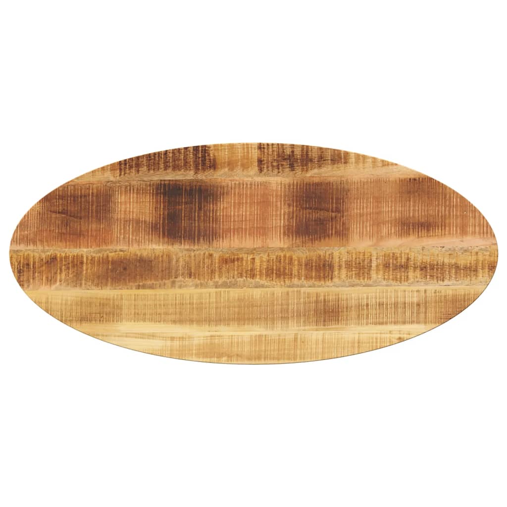 Table Top 80x40x2.5 cm Oval Solid Wood Mango