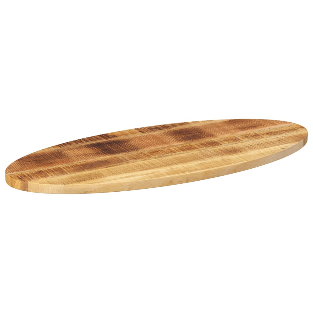 Table Top 80x40x2.5 cm Oval Solid Wood Mango