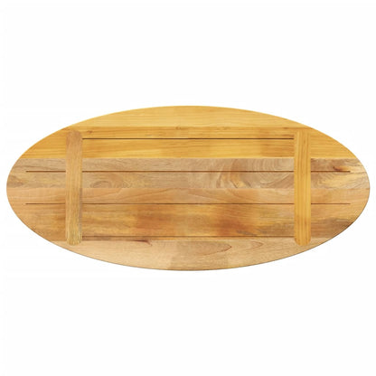 Table Top 80x40x3.8 cm Oval Solid Wood Mango