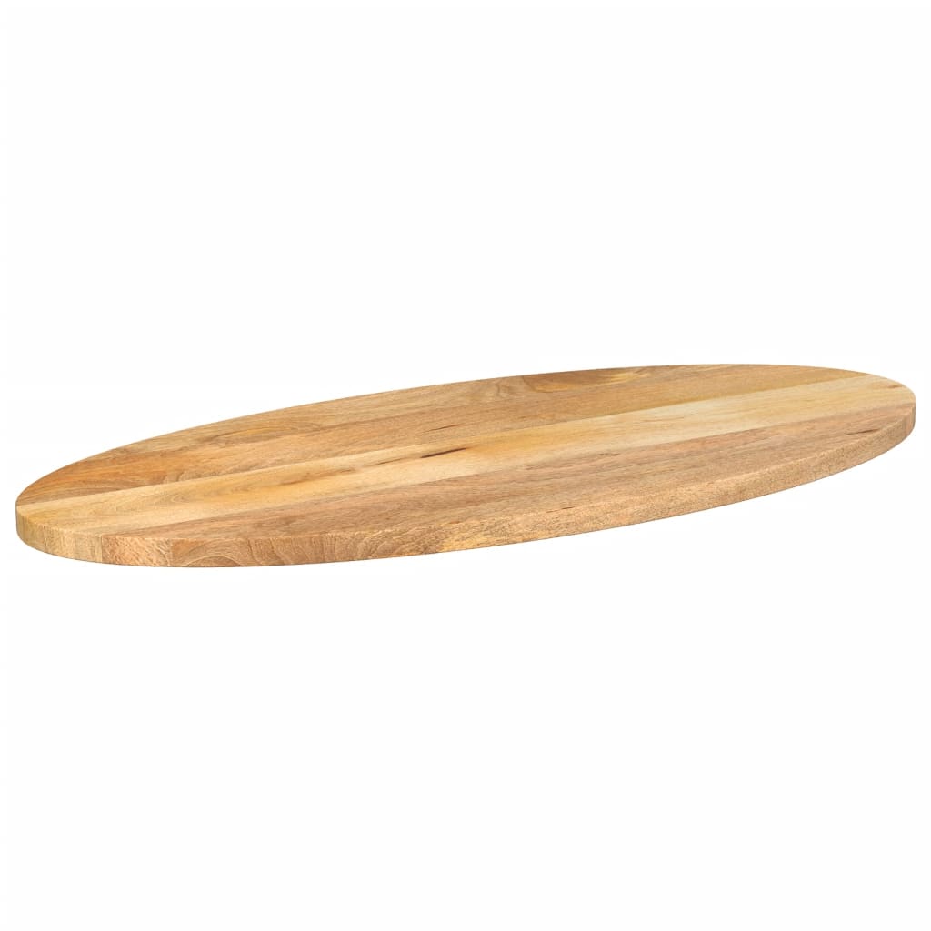 Table Top 80x40x2.5 cm Oval Solid Wood Mango