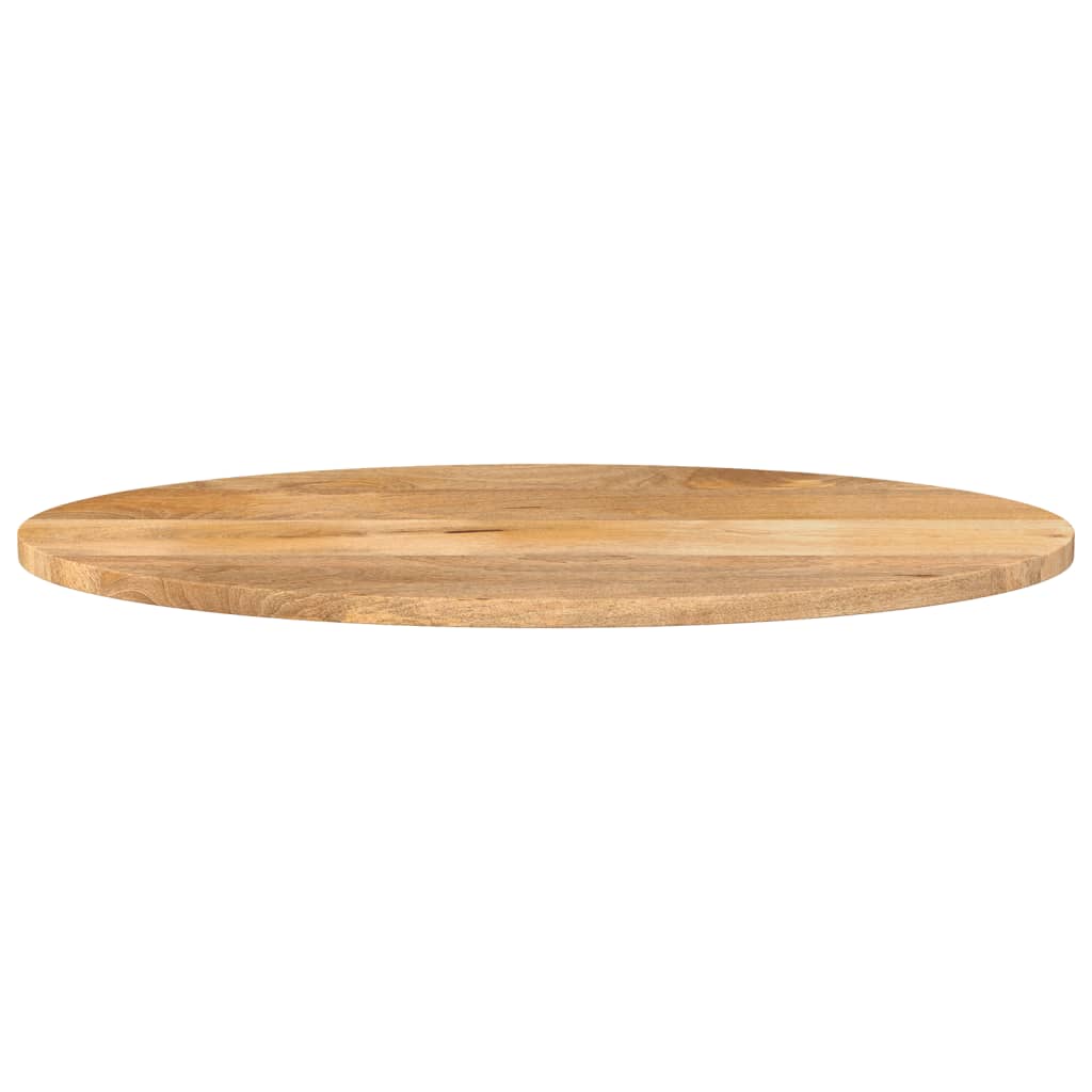 Table Top 80x40x2.5 cm Oval Solid Wood Mango