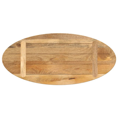 Table Top 80x40x2.5 cm Oval Solid Wood Mango