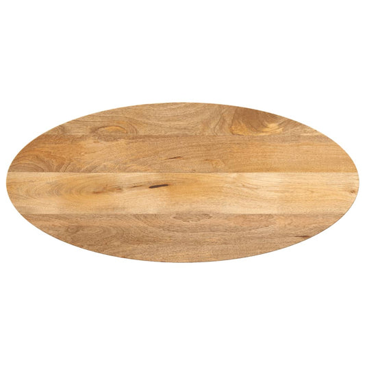 Table Top 140x50x2.5 cm Oval Solid Wood Mango